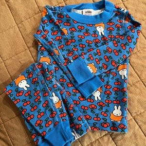 Miffy Print Long John Pajama Set